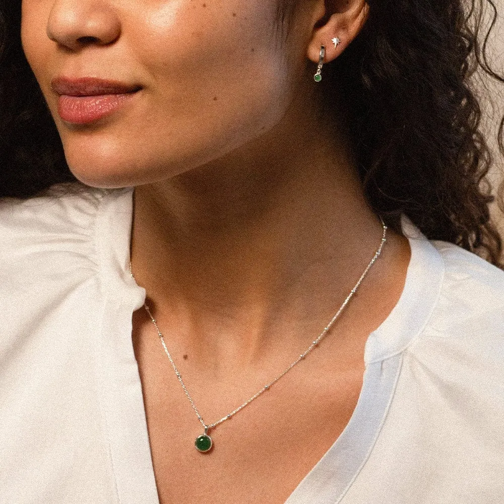 Green Aventurine Layering Set Sterling Silver sold by Daisy Jewellery product image thumbnail 2