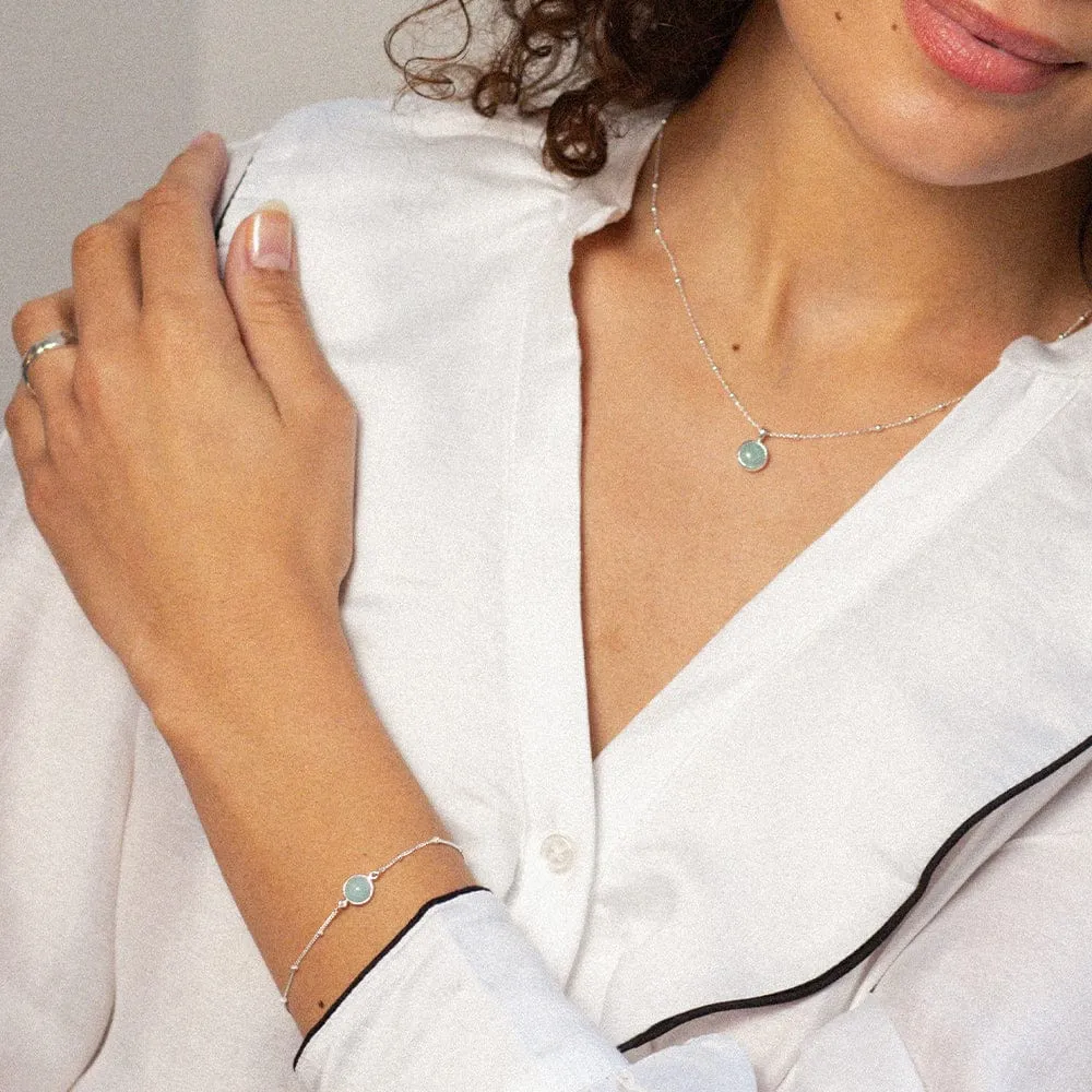 Amazonite Layering Set Sterling Silver sold by Daisy Jewellery product image thumbnail 3