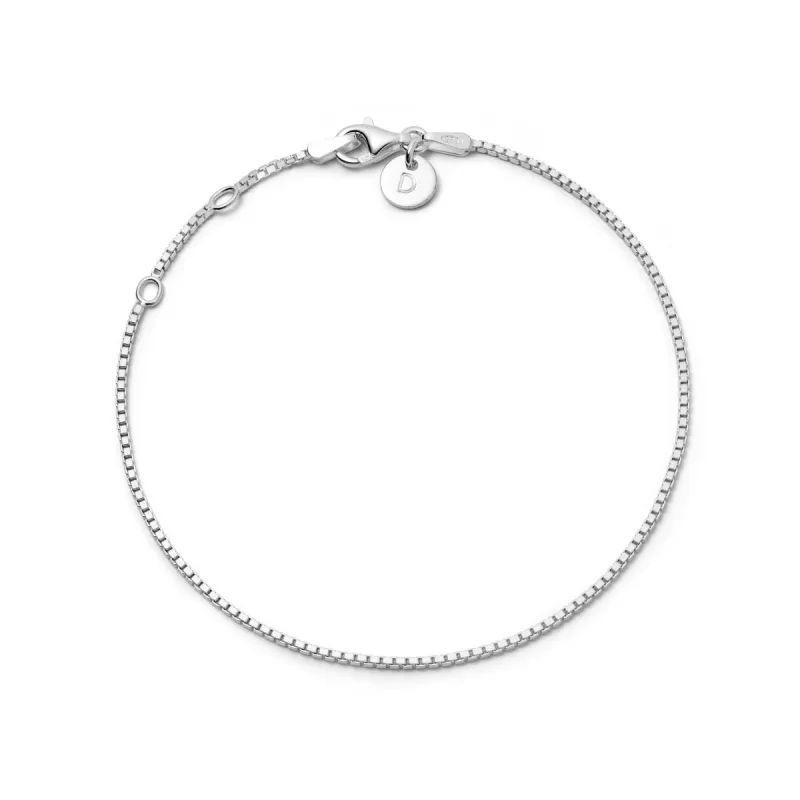 Box Layering Chain Bracelet Sterling Silver sold by Daisy Jewellery