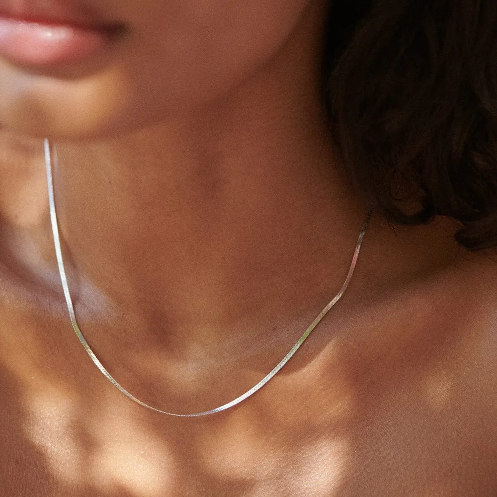 Free Gift When You Spend £120 | Fine Snake Chain Necklace Sterling Silver sold by Daisy Jewellery product image thumbnail 3