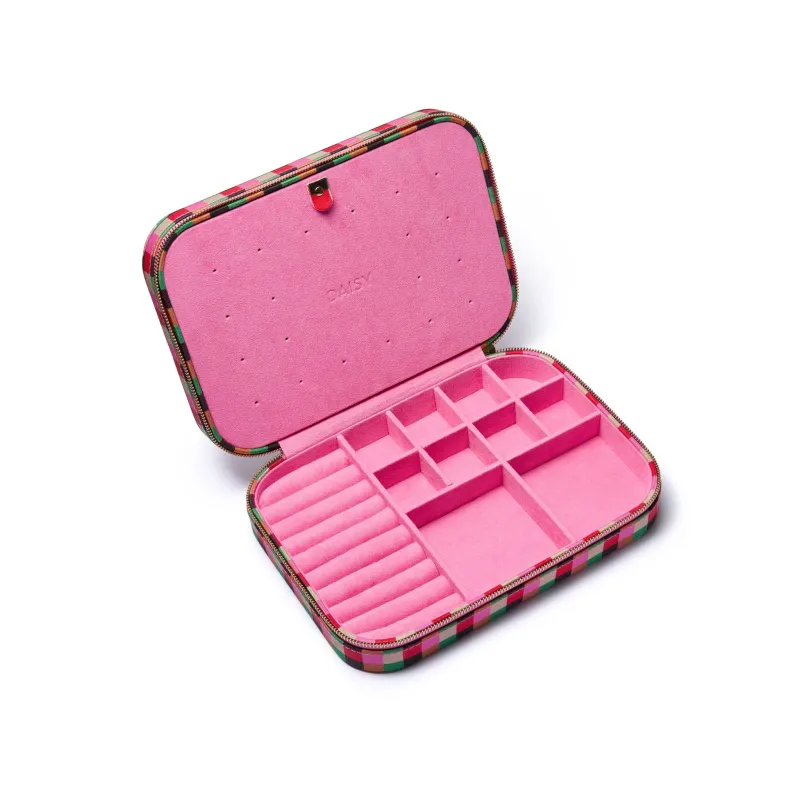 Shrimps Large Pink Jewellery Case sold by Daisy Jewellery