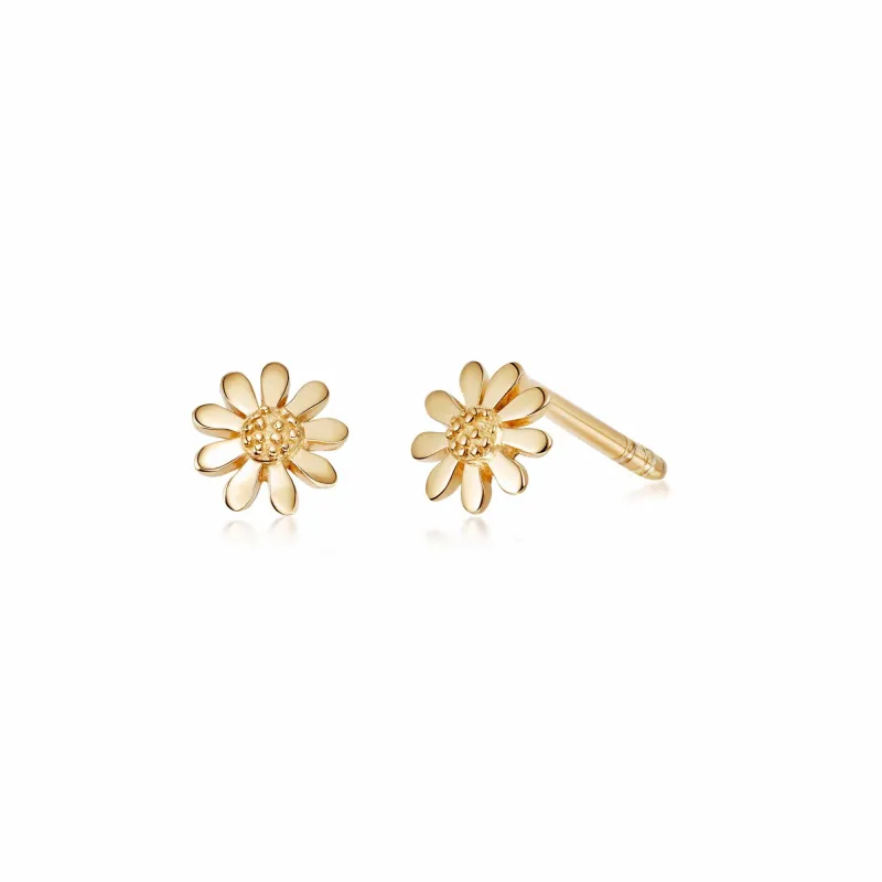 FREE Marguerite Daisy Stud Earrings 18ct Gold Plate sold by Daisy Jewellery