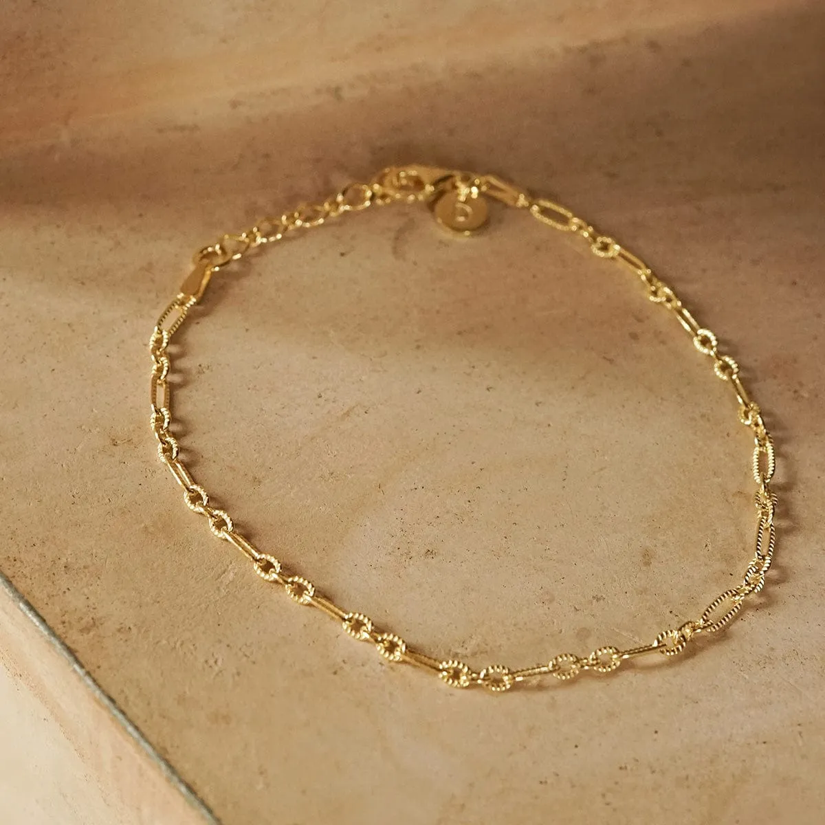 Apollo Chain Bracelet 18ct Gold Plate sold by Daisy Jewellery product image thumbnail 3