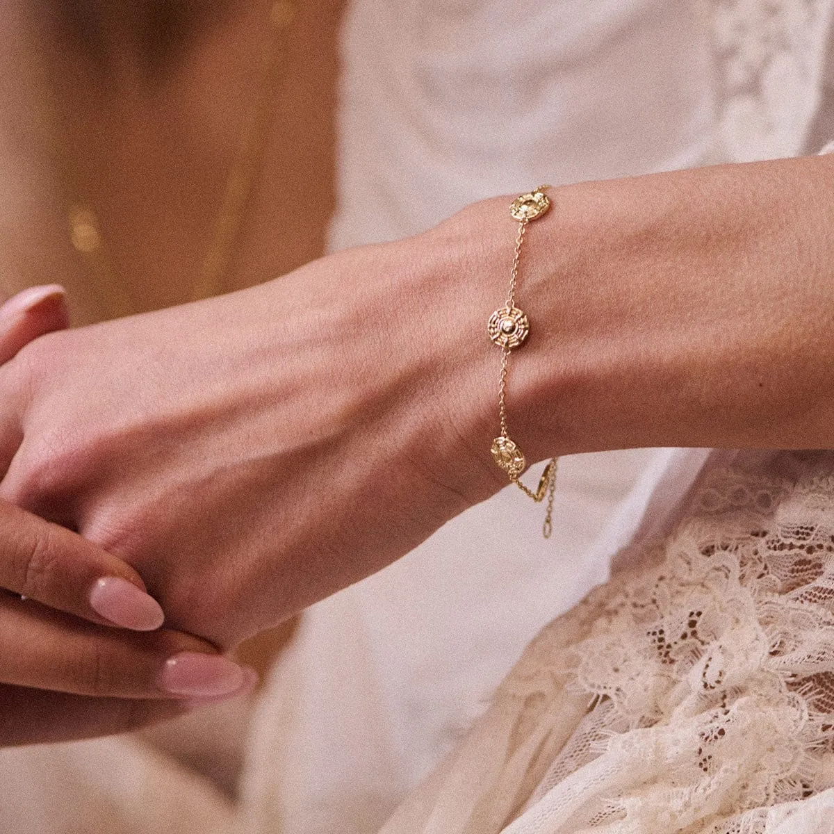 Apollo Amulet Bracelet 18ct Gold Plate sold by Daisy Jewellery product image thumbnail 2