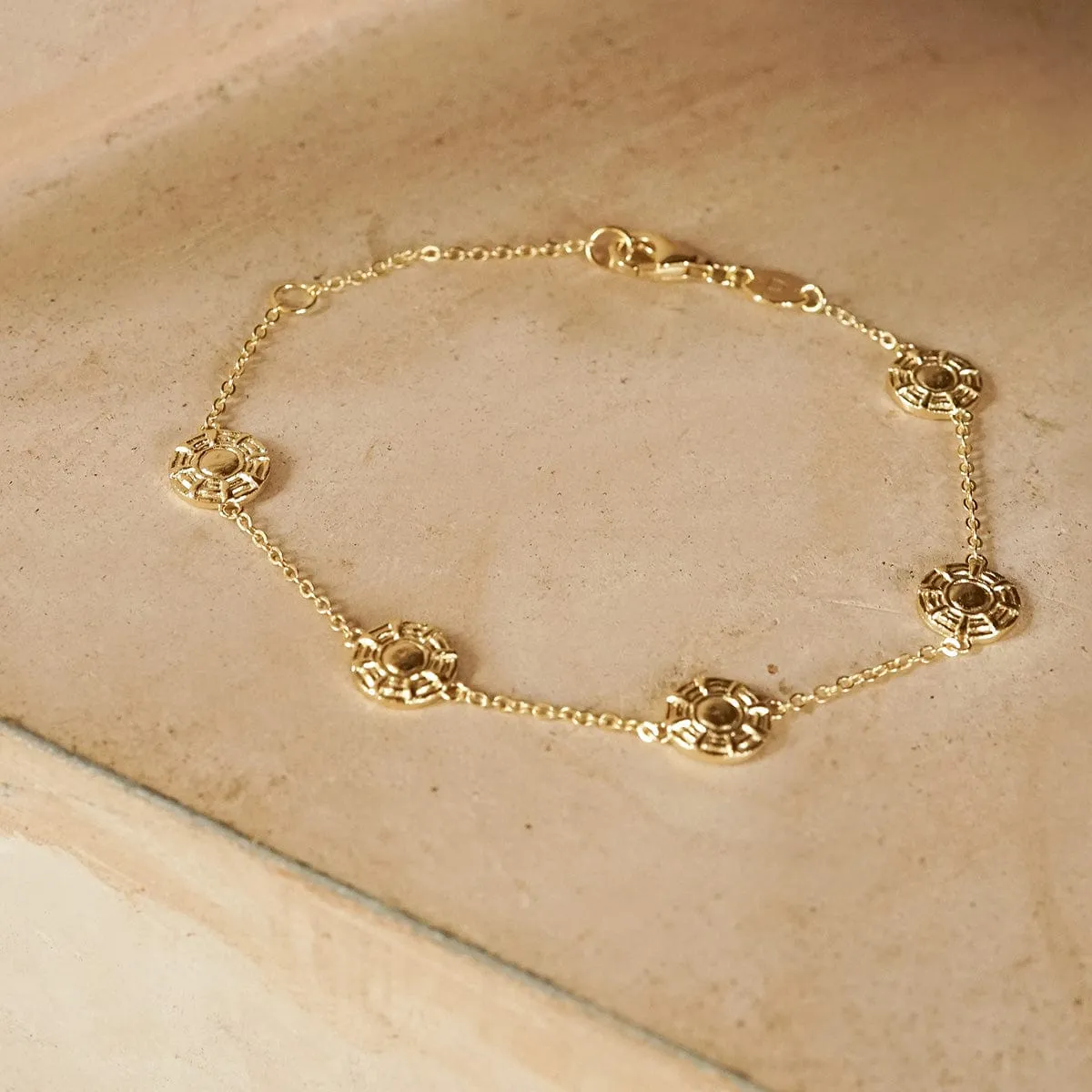 Apollo Amulet Bracelet 18ct Gold Plate sold by Daisy Jewellery product image thumbnail 5
