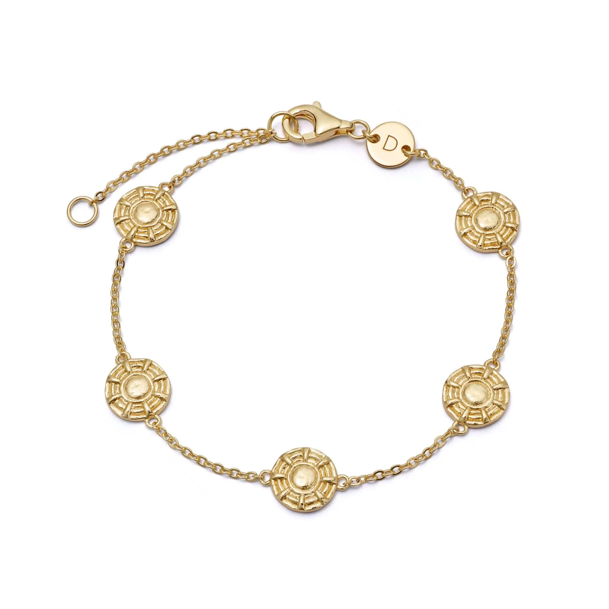Apollo Amulet Bracelet 18ct Gold Plate sold by Daisy Jewellery