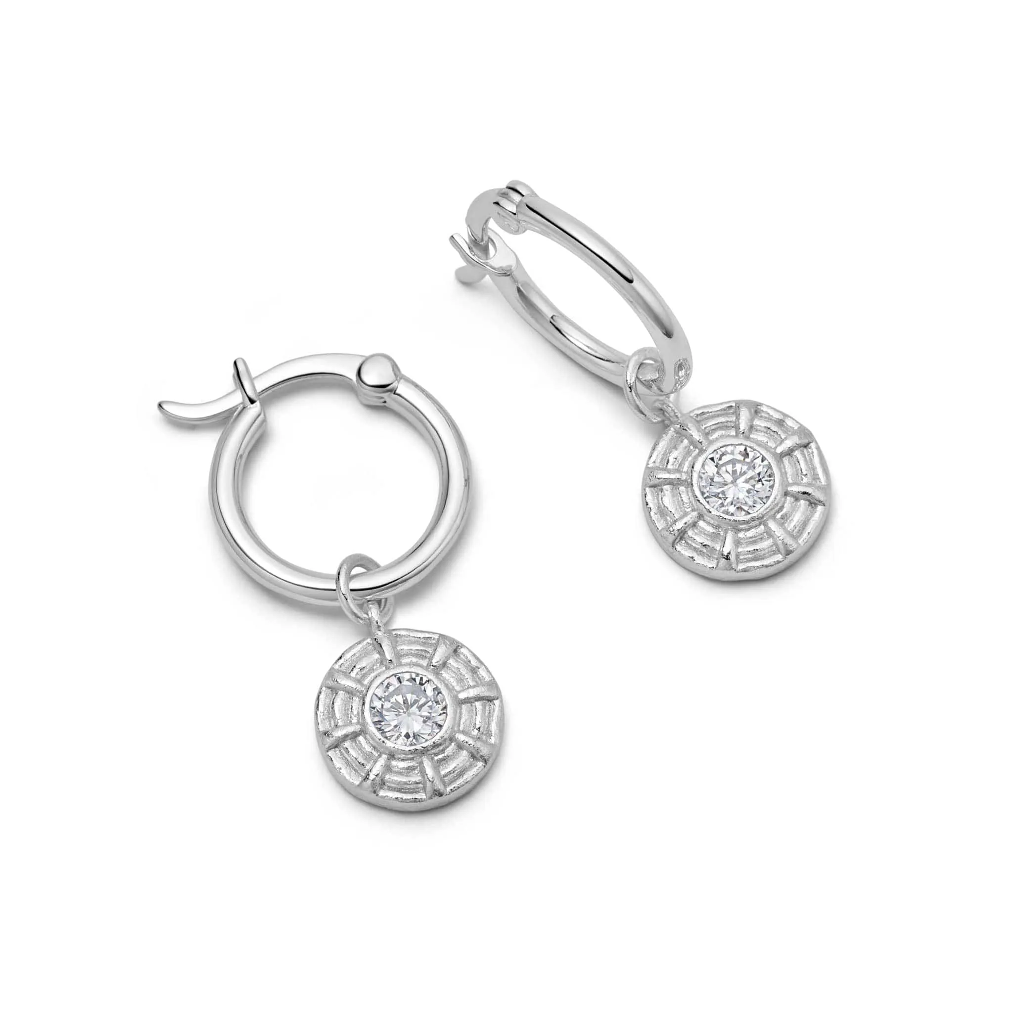 Apollo Sparkle Drop Earrings Sterling Silver sold by Daisy Jewellery