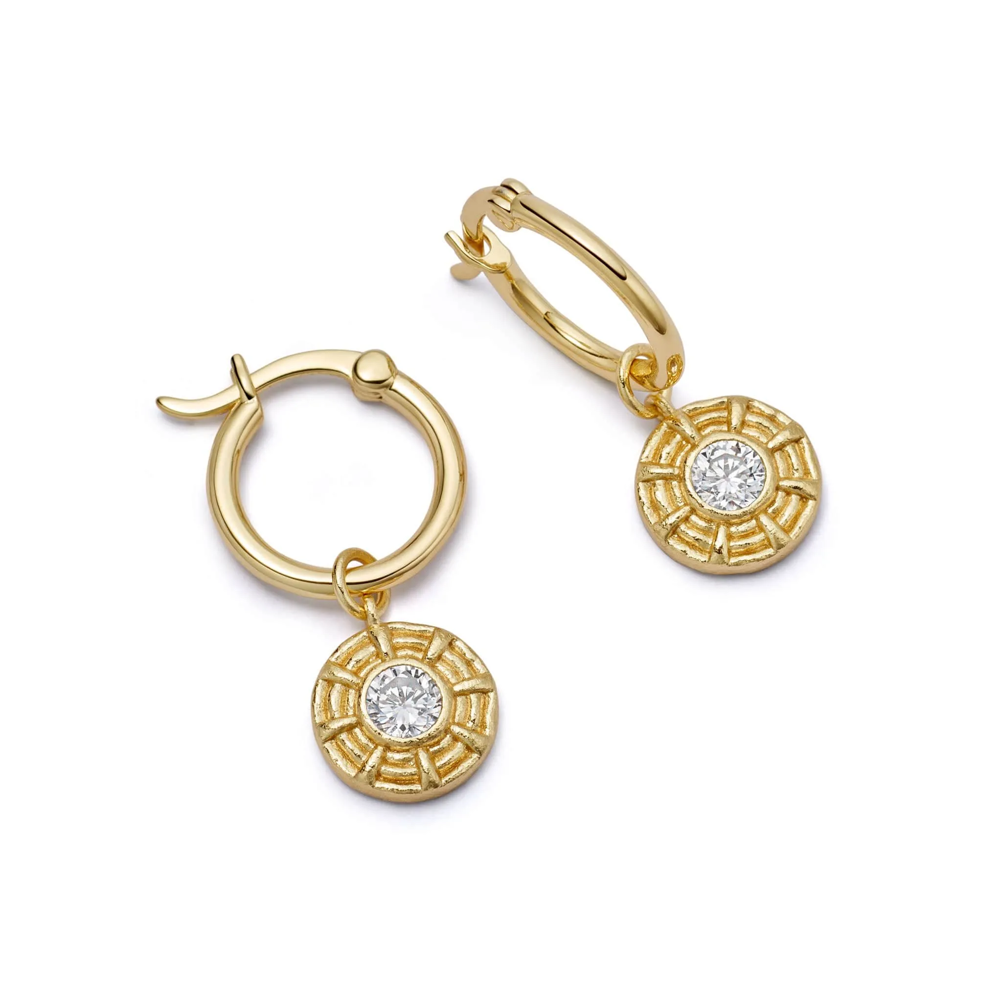 Apollo Sparkle Drop Earrings 18ct Gold Plate sold by Daisy Jewellery