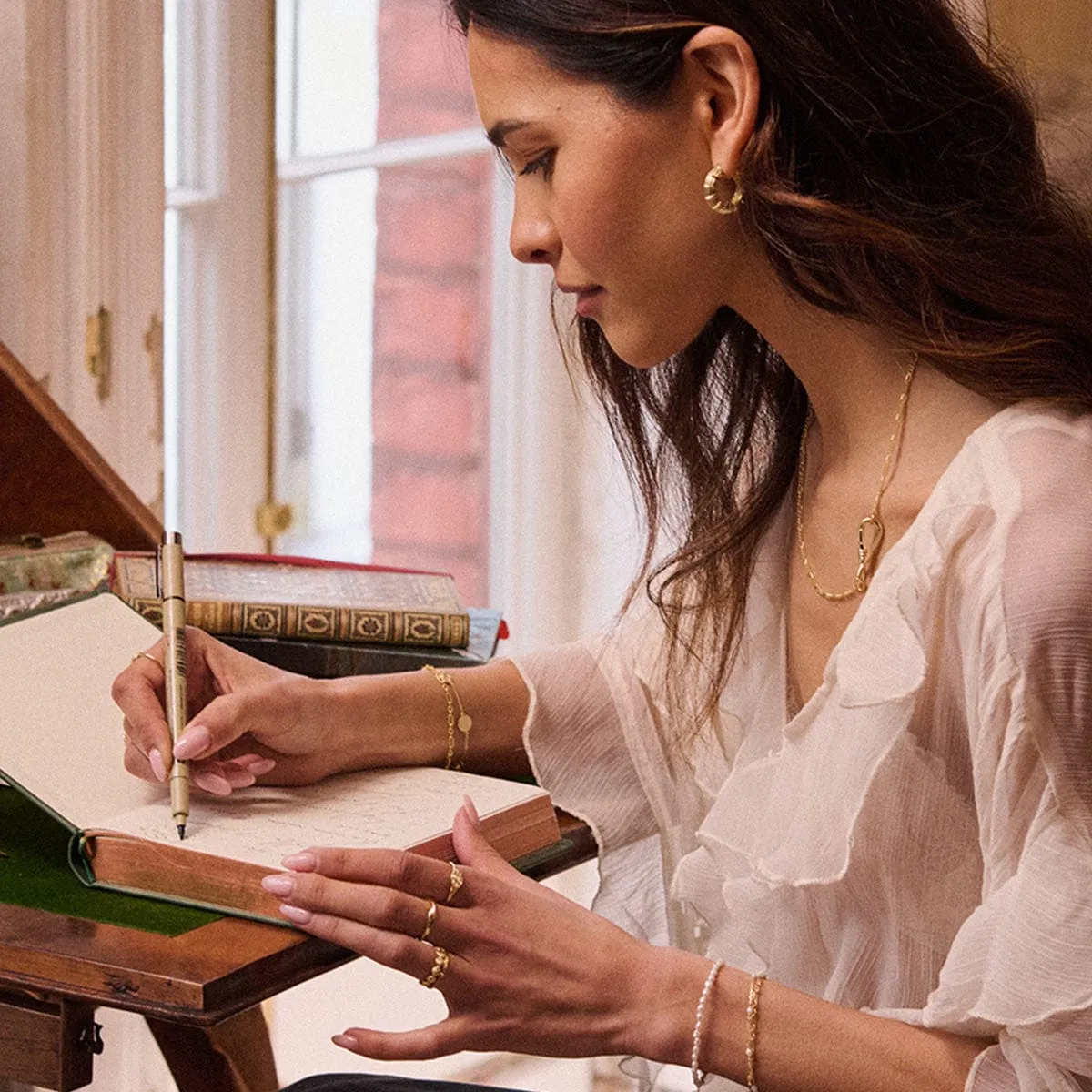 Apollo Signet Ring 18ct Gold Plate sold by Daisy Jewellery product image thumbnail 4