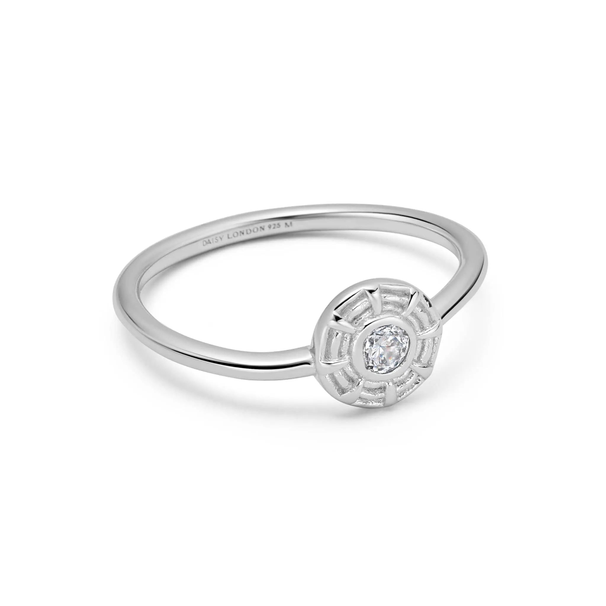 Apollo Sparkle Ring Sterling Silver sold by Daisy Jewellery