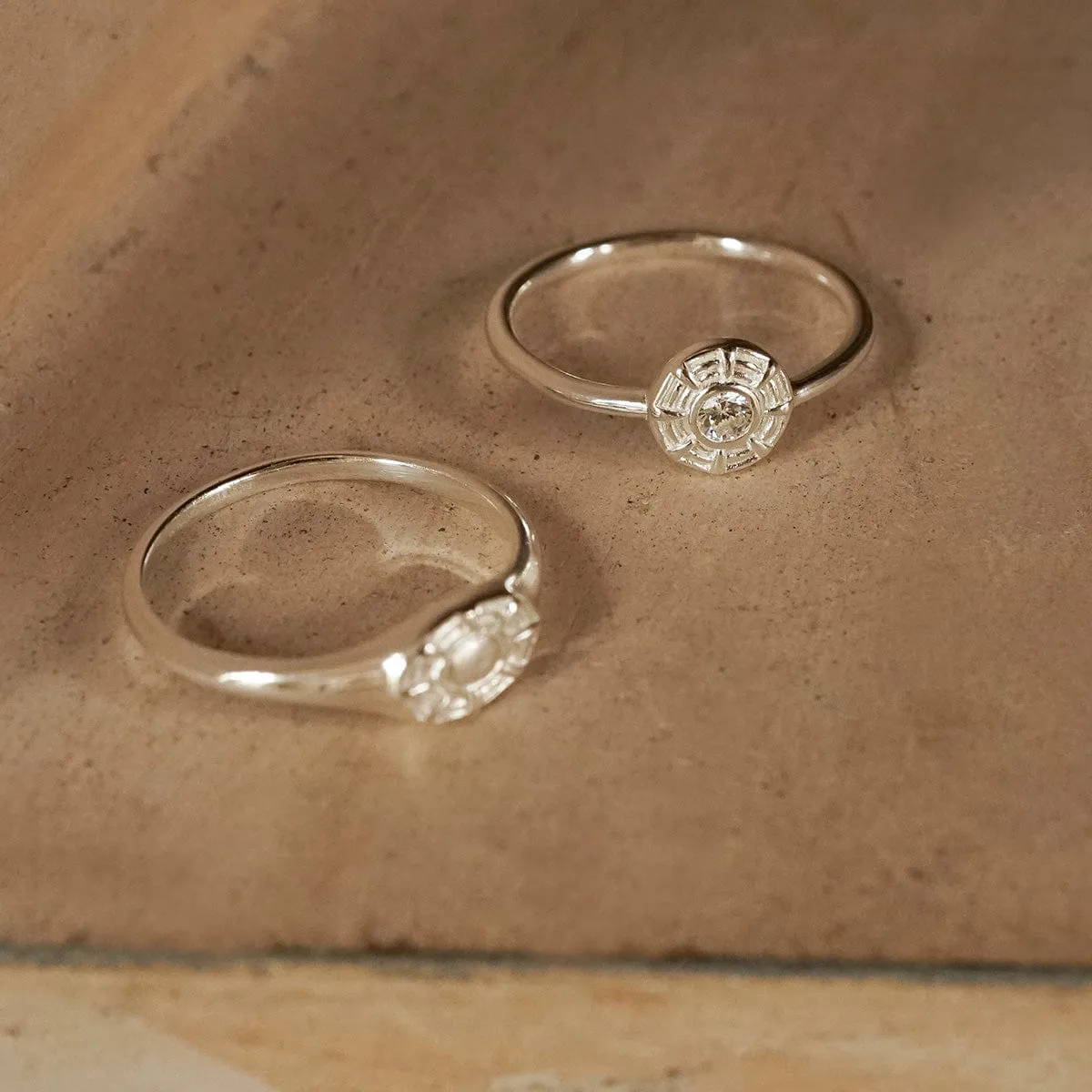 Apollo Sparkle Ring Sterling Silver sold by Daisy Jewellery product image thumbnail 3