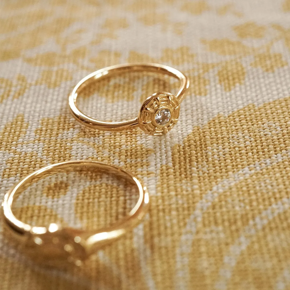 Apollo Sparkle Ring 18ct Gold Plate sold by Daisy Jewellery product image thumbnail 2