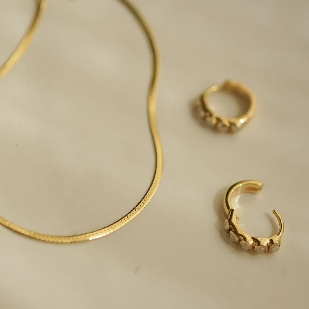 Free When You Spend £80 | Fine Snake Chain Necklace 18ct Gold Plate sold by Daisy Jewellery product image thumbnail 3