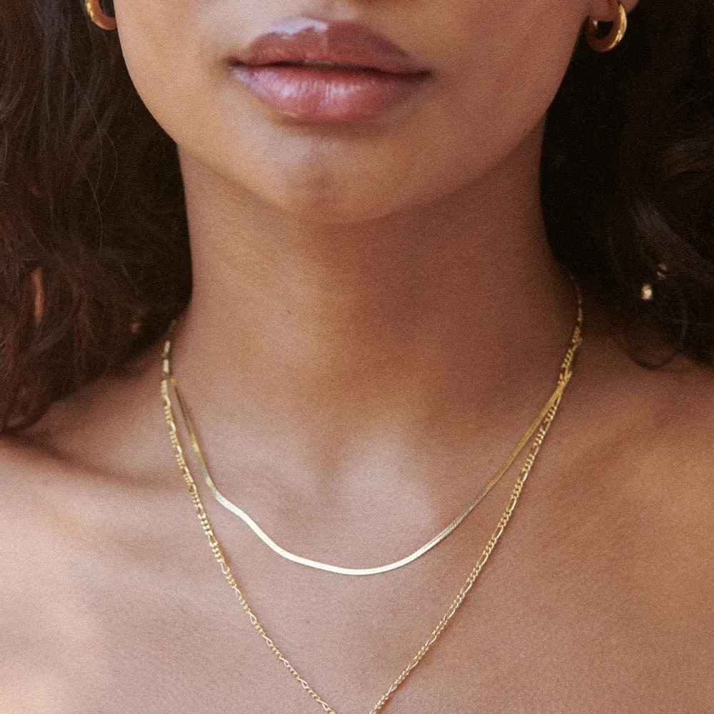 Free When You Spend £80 | Fine Snake Chain Necklace 18ct Gold Plate sold by Daisy Jewellery product image thumbnail 4