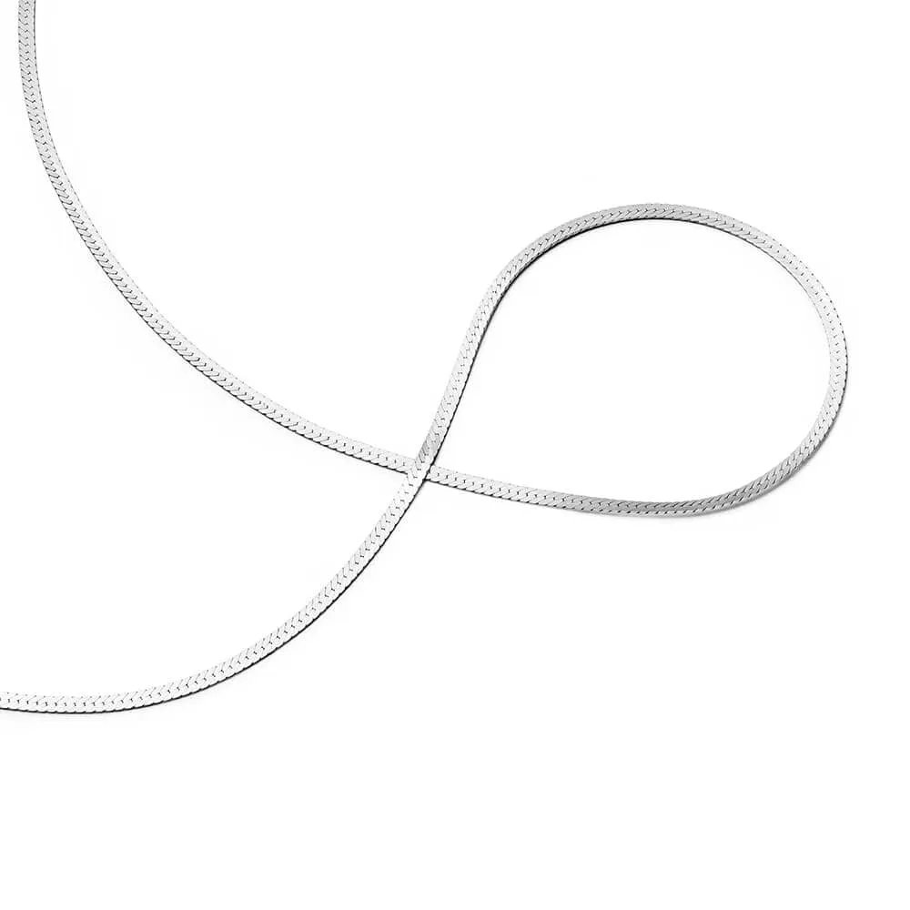 Free When You Spend £80 | Fine Snake Chain Necklace Sterling Silver sold by Daisy Jewellery