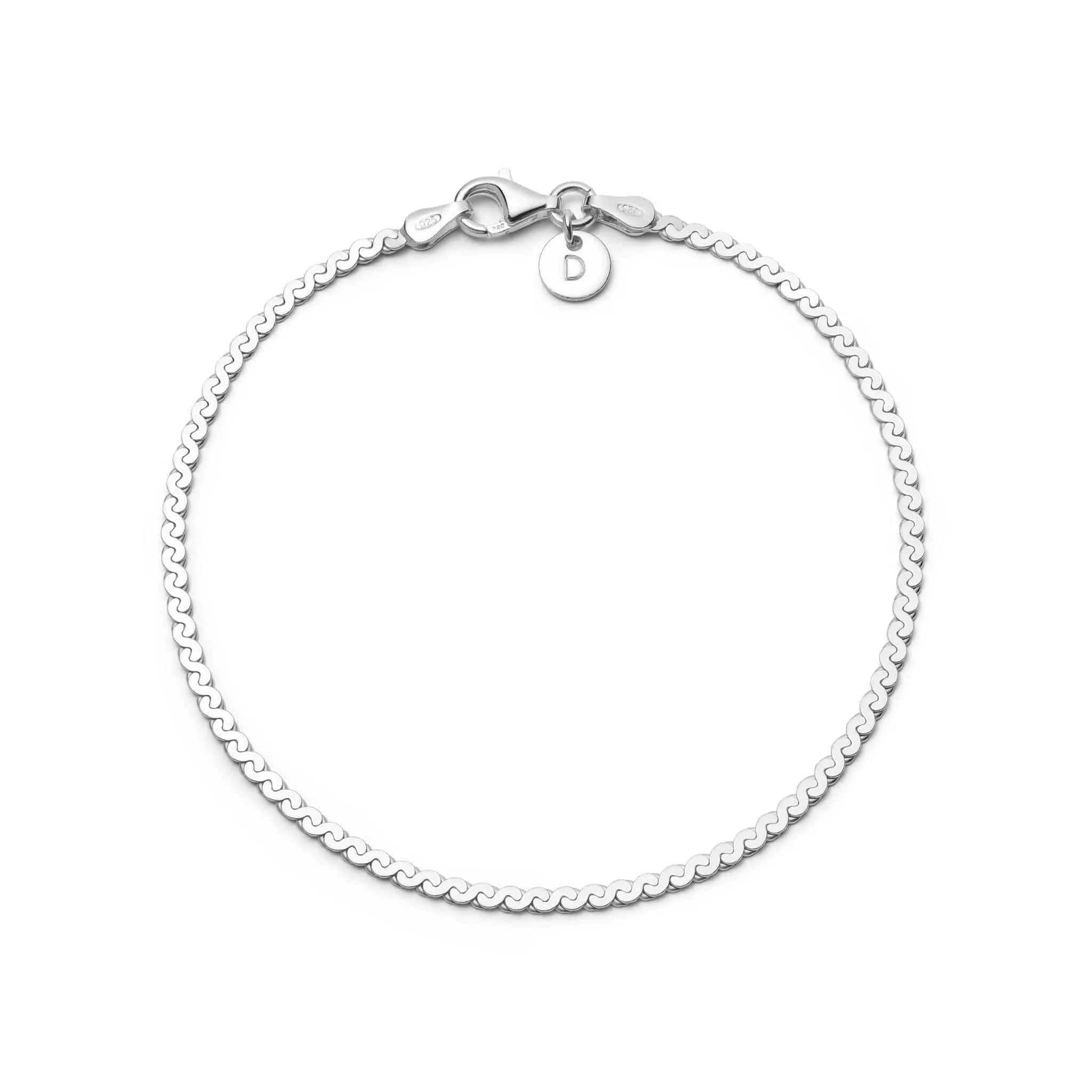 Spiral Snake Chain Bracelet Sterling Silver sold by Daisy Jewellery