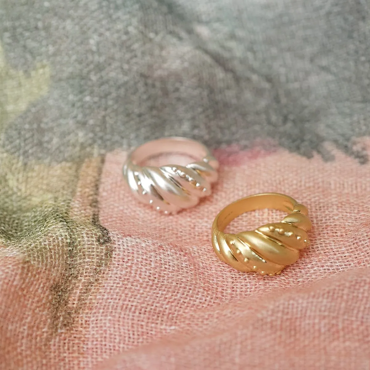 Amulet Dome Ring Silver Plate sold by Daisy Jewellery product image thumbnail 2