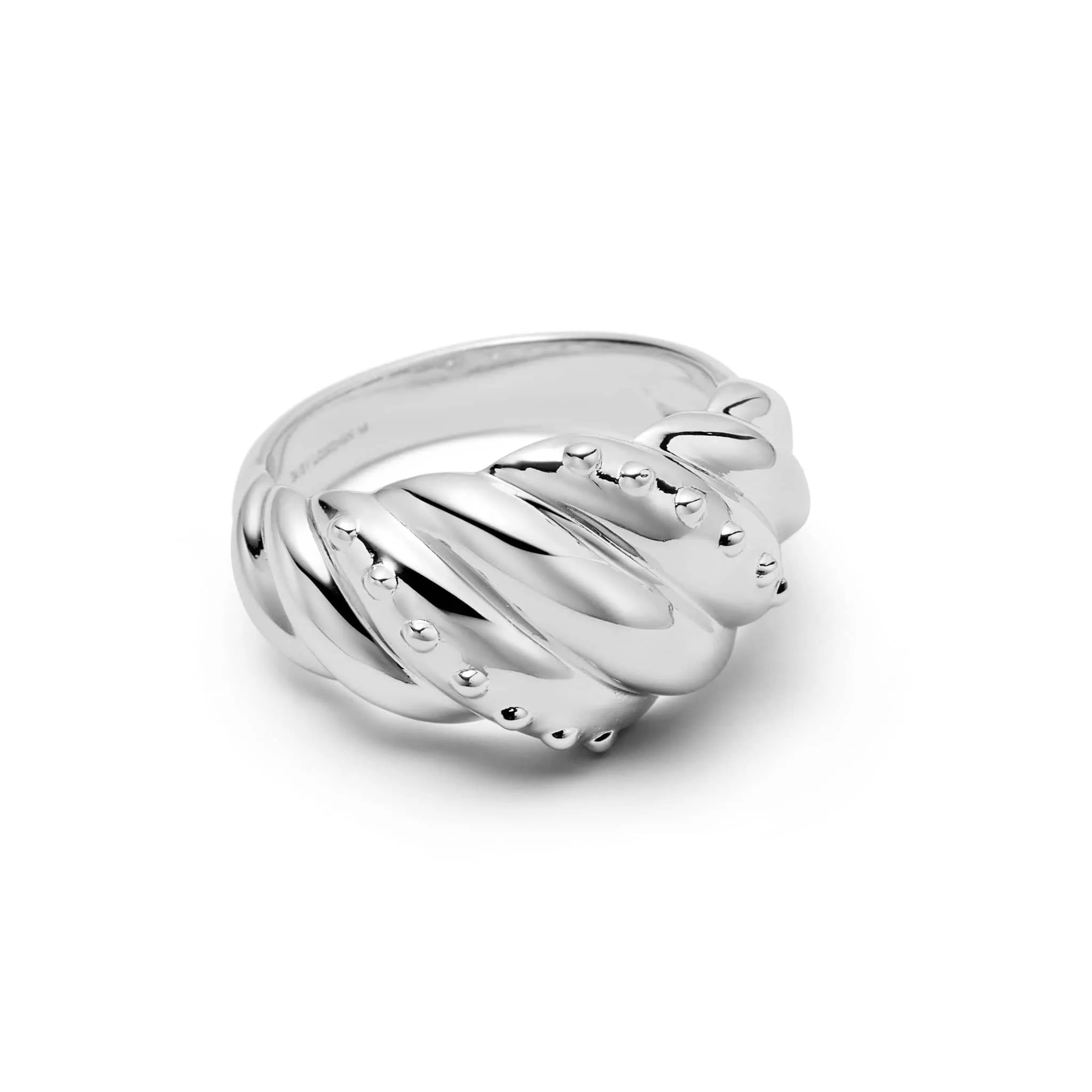 Amulet Dome Ring Silver Plate sold by Daisy Jewellery