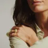 Amulet Dome Ring 18ct Gold Plate sold by Daisy Jewellery
