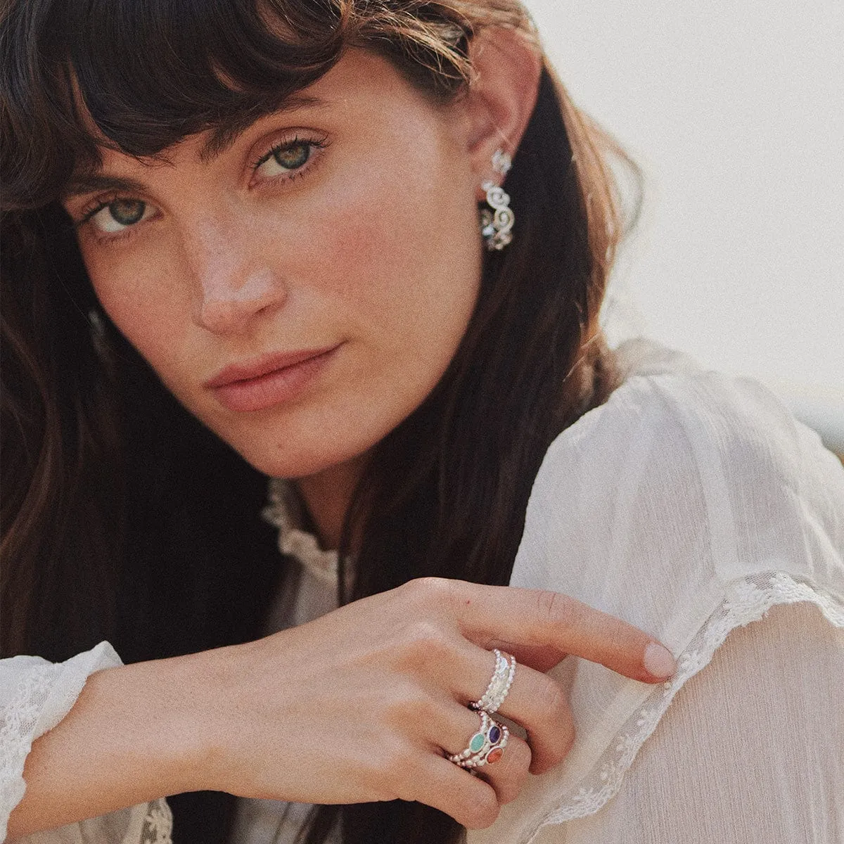 Amulet Band Ring Silver Plate sold by Daisy Jewellery product image thumbnail 4