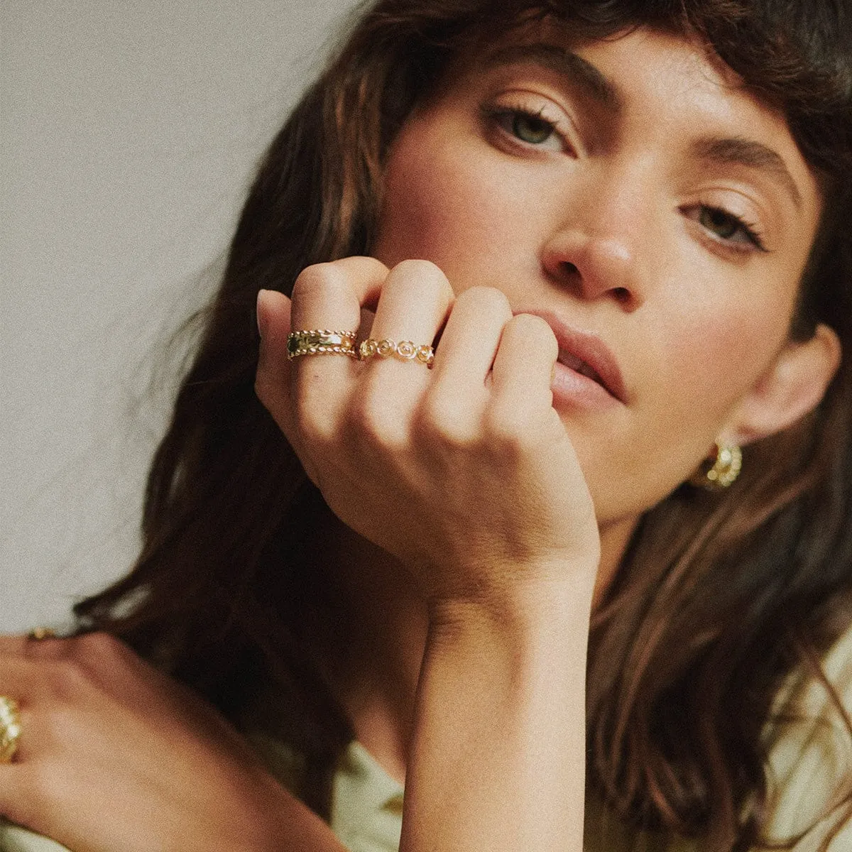 Amulet Band Ring 18ct Gold Plate sold by Daisy Jewellery product image thumbnail 4