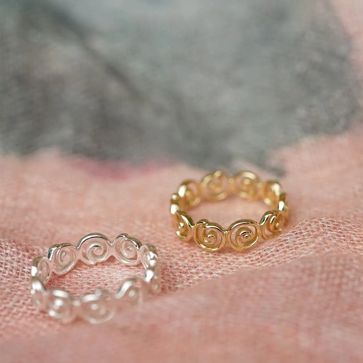 Spiral Band Ring Sterling Silver sold by Daisy Jewellery product image thumbnail 3