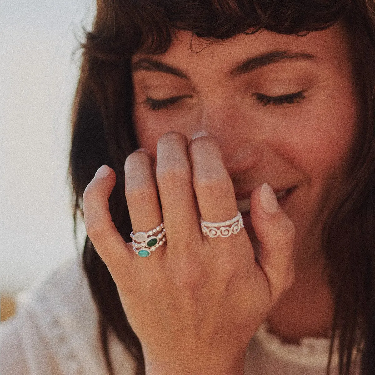 Spiral Band Ring Sterling Silver sold by Daisy Jewellery product image thumbnail 5