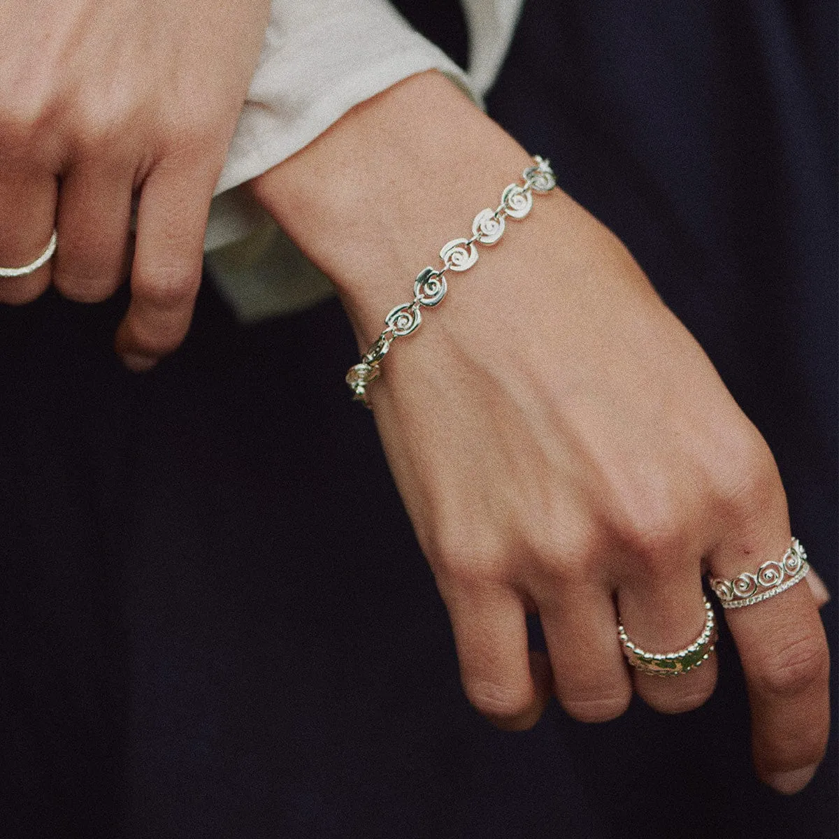 Spiral Band Ring Sterling Silver sold by Daisy Jewellery product image thumbnail 4