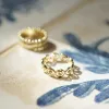Spiral Band Ring 18ct Gold Plate sold by Daisy Jewellery