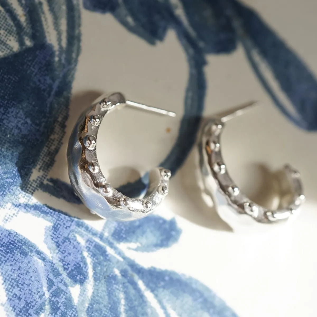 Amulet Bobble Hoop Earrings Sterling Silver sold by Daisy Jewellery product image thumbnail 5