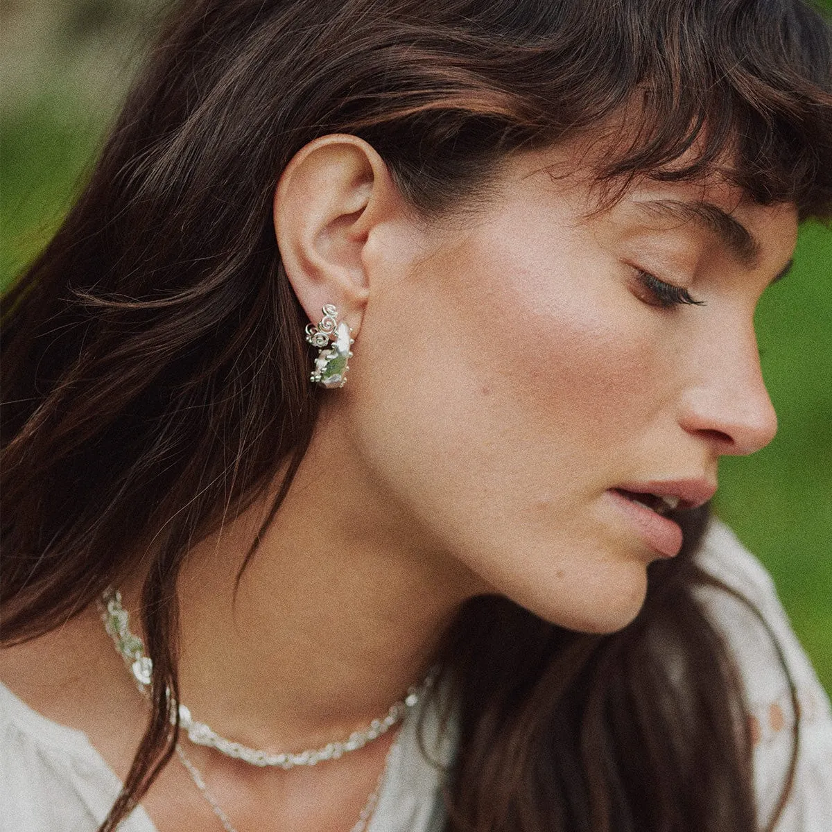 Amulet Bobble Hoop Earrings Sterling Silver sold by Daisy Jewellery product image thumbnail 4