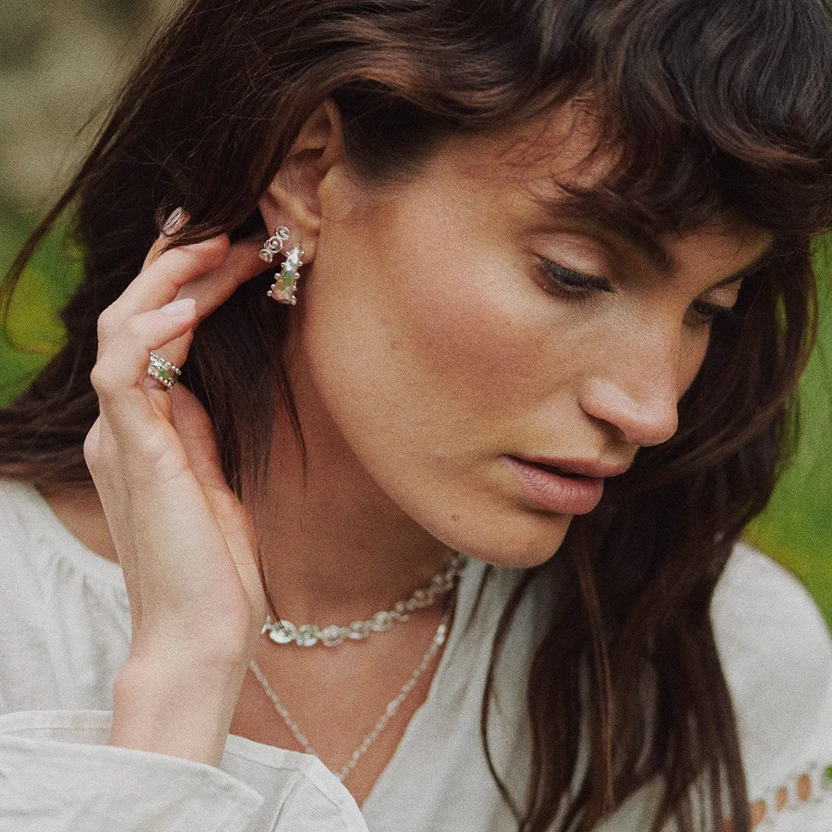 Spiral Mini Hoop Earrings Sterling Silver sold by Daisy Jewellery product image thumbnail 4