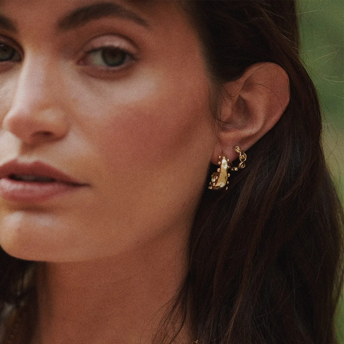 Spiral Mini Hoop Earrings 18ct Gold Plate sold by Daisy Jewellery product image thumbnail 3