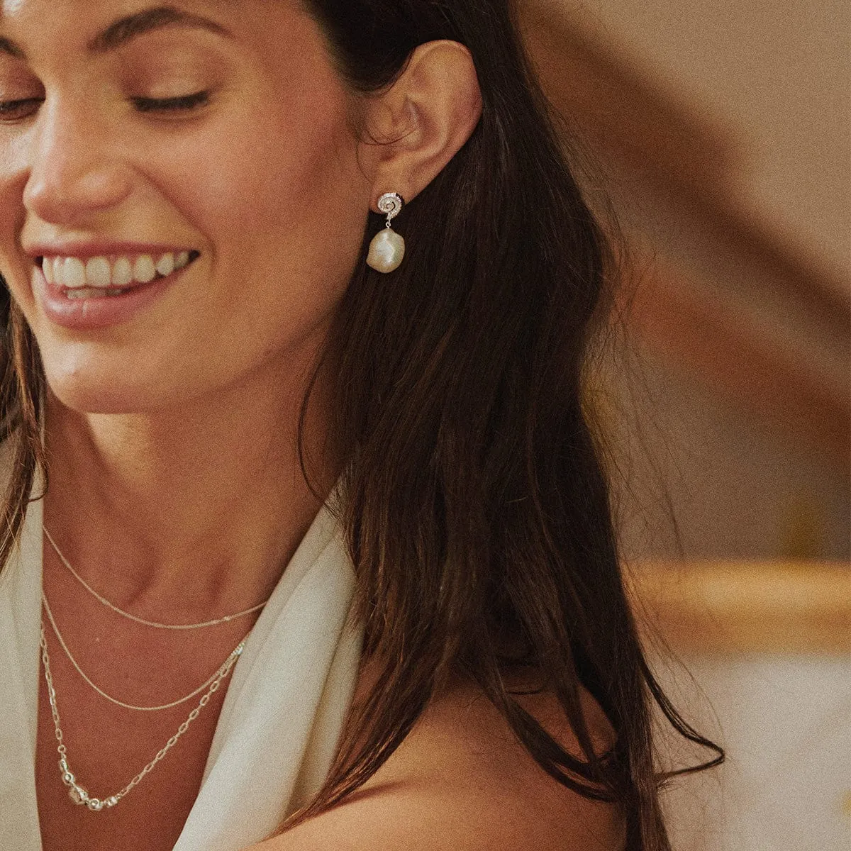 Amulet Bobble Layered Necklace Sterling Silver sold by Daisy Jewellery product image thumbnail 4