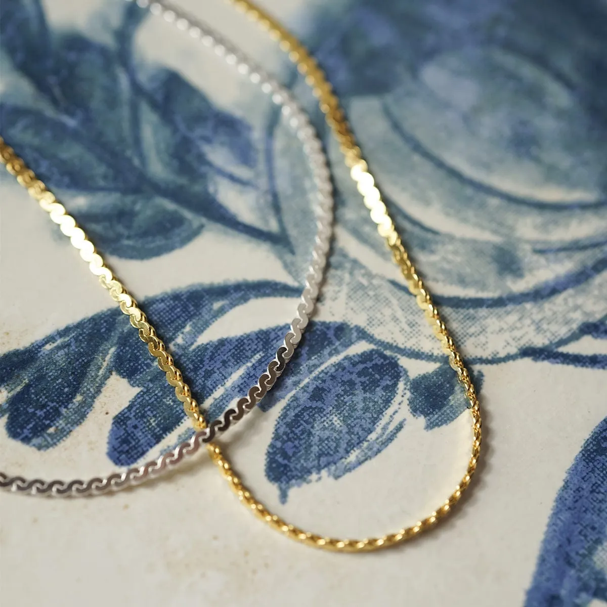 Spiral Snake Chain Necklace Sterling Silver sold by Daisy Jewellery product image thumbnail 2