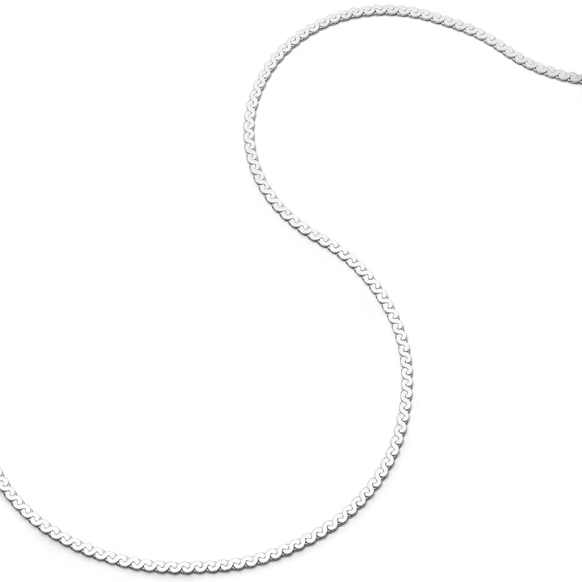 Spiral Snake Chain Necklace Sterling Silver sold by Daisy Jewellery