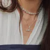Spiral Chain Necklace Silver Plate sold by Daisy Jewellery
