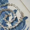 Spiral Chain Necklace Silver Plate sold by Daisy Jewellery