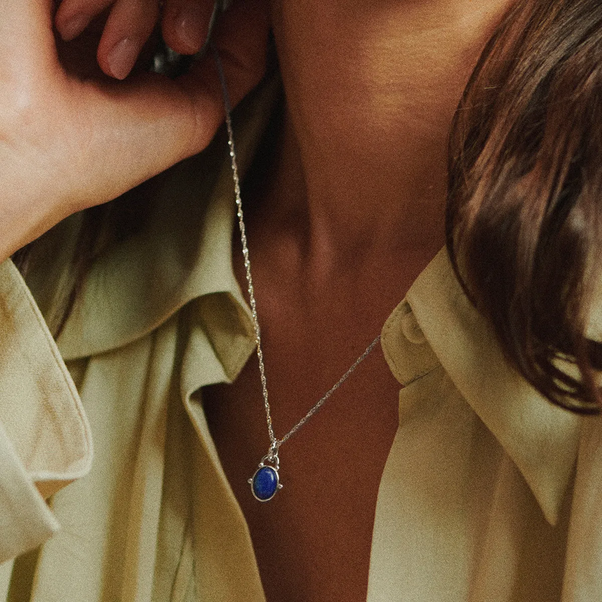 Amulet Lapis Necklace Sterling Silver sold by Daisy Jewellery product image thumbnail 2