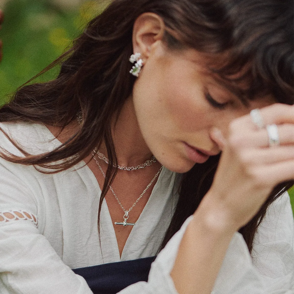 Amulet T Bar Necklace Sterling Silver sold by Daisy Jewellery product image thumbnail 5