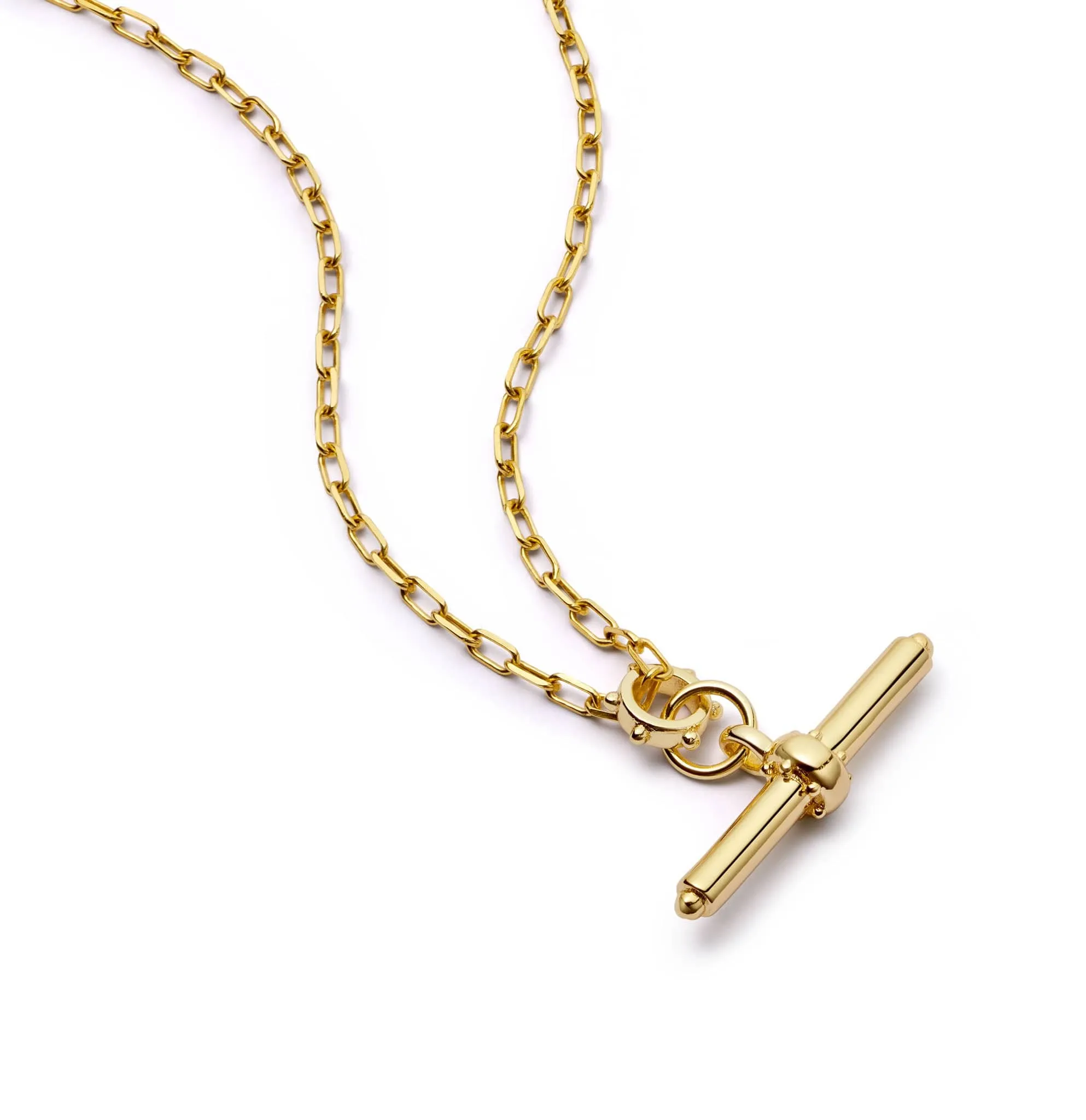 Amulet T Bar Necklace 18ct Gold Plate sold by Daisy Jewellery