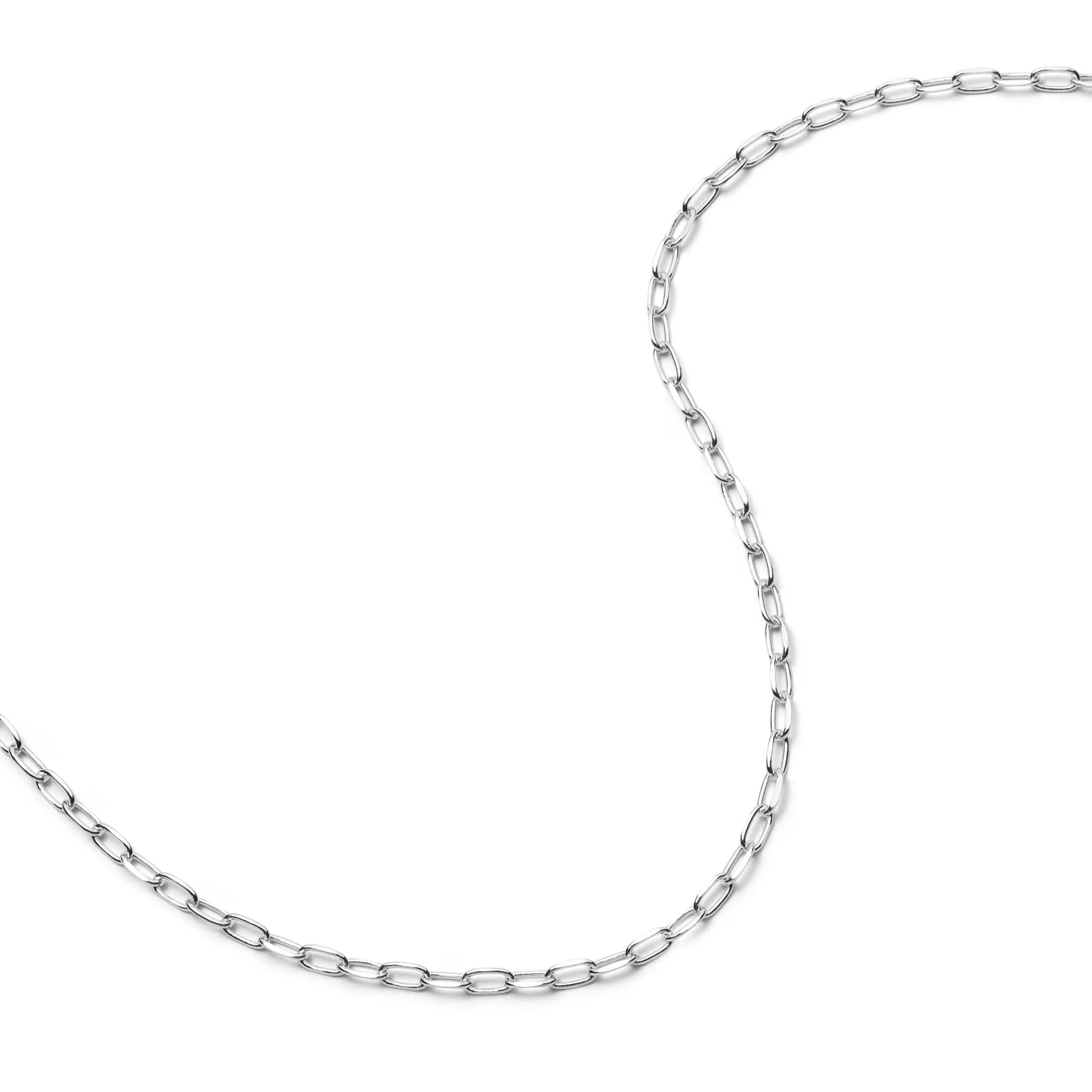Light Paperclip Chain Necklace Sterling Silver sold by Daisy Jewellery