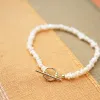 Polly Sayer Beach Pearl T Bar Bracelet 18ct Gold Plate sold by Daisy Jewellery