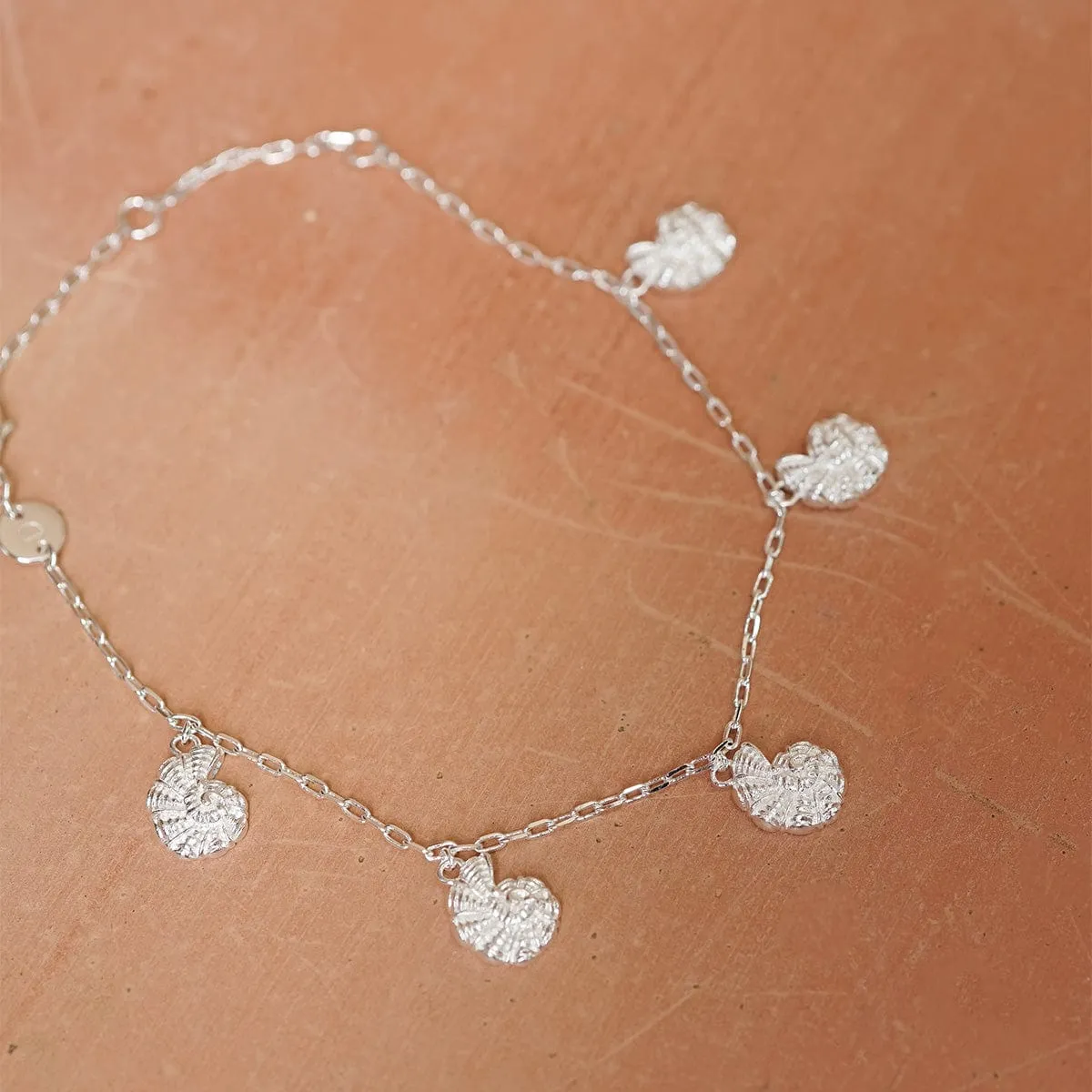 Polly Sayer Shell Charm Bracelet Silver Plate sold by Daisy Jewellery product image thumbnail 5