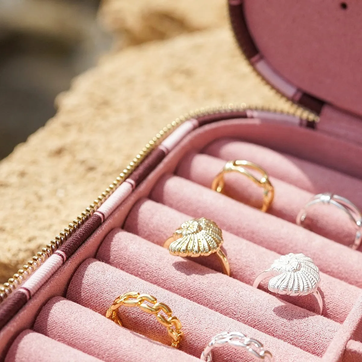 Polly Sayer Shell Ring Silver Plate sold by Daisy Jewellery product image thumbnail 5