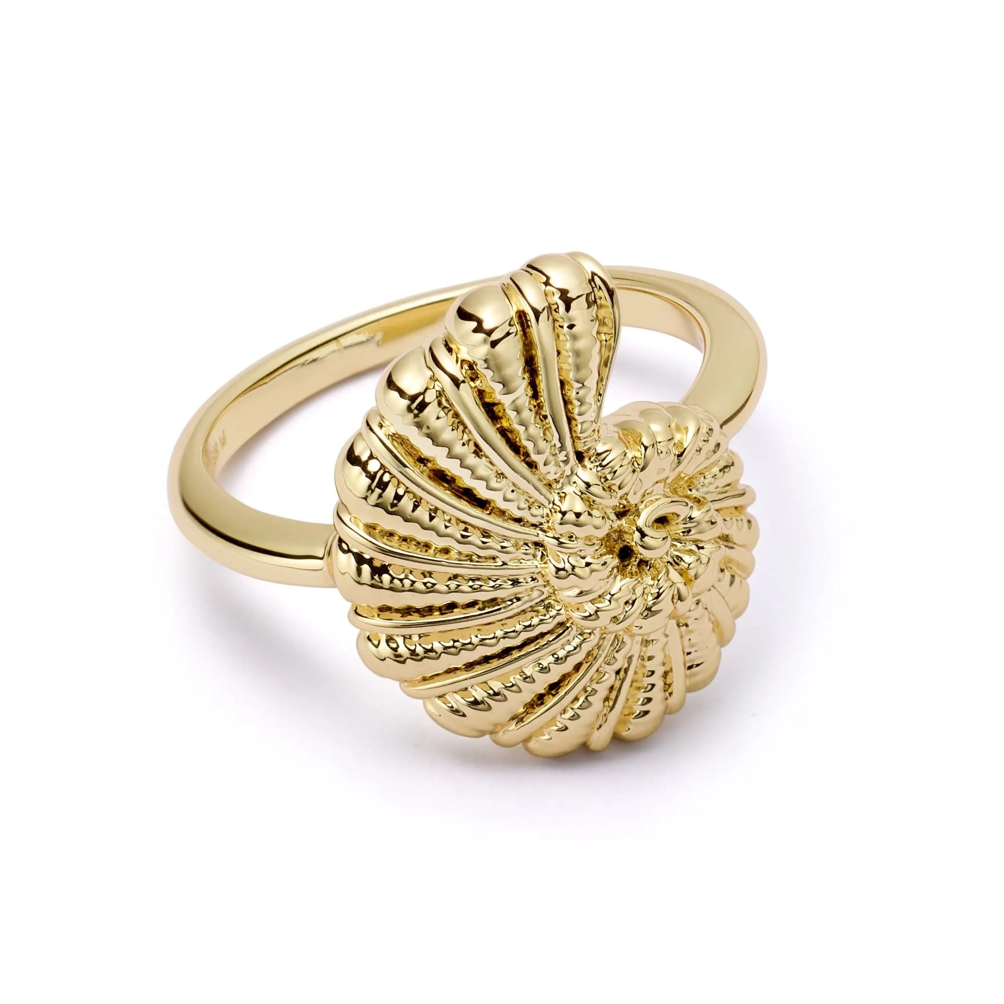Polly Sayer Shell Ring 18ct Gold Plate sold by Daisy Jewellery