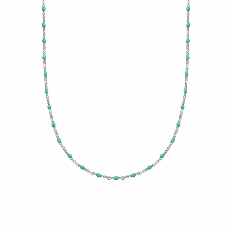 FREE Treasures Turquoise Beaded Necklace Sterling Silver sold by Daisy Jewellery