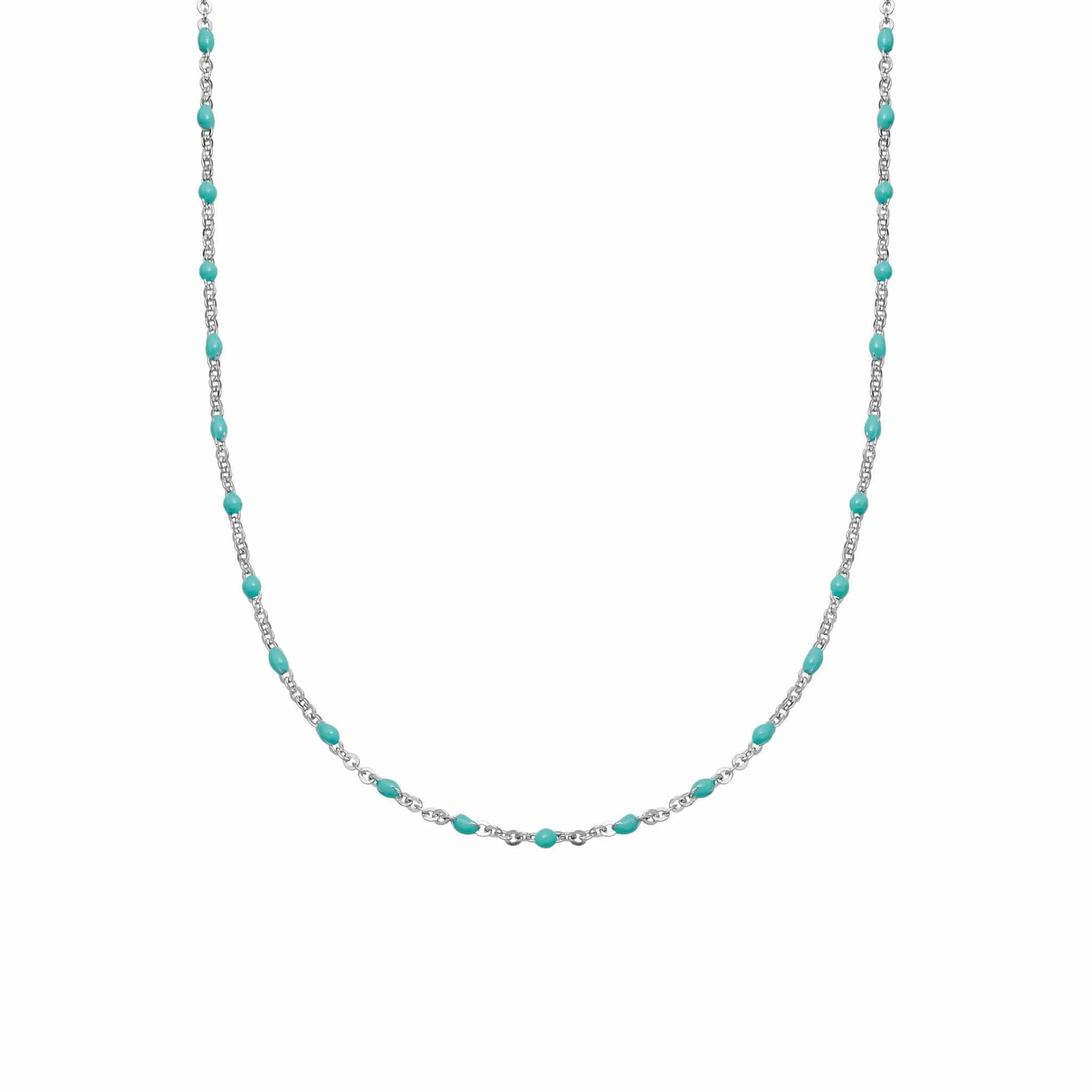 FREE Treasures Turquoise Beaded Necklace Sterling Silver sold by Daisy Jewellery
