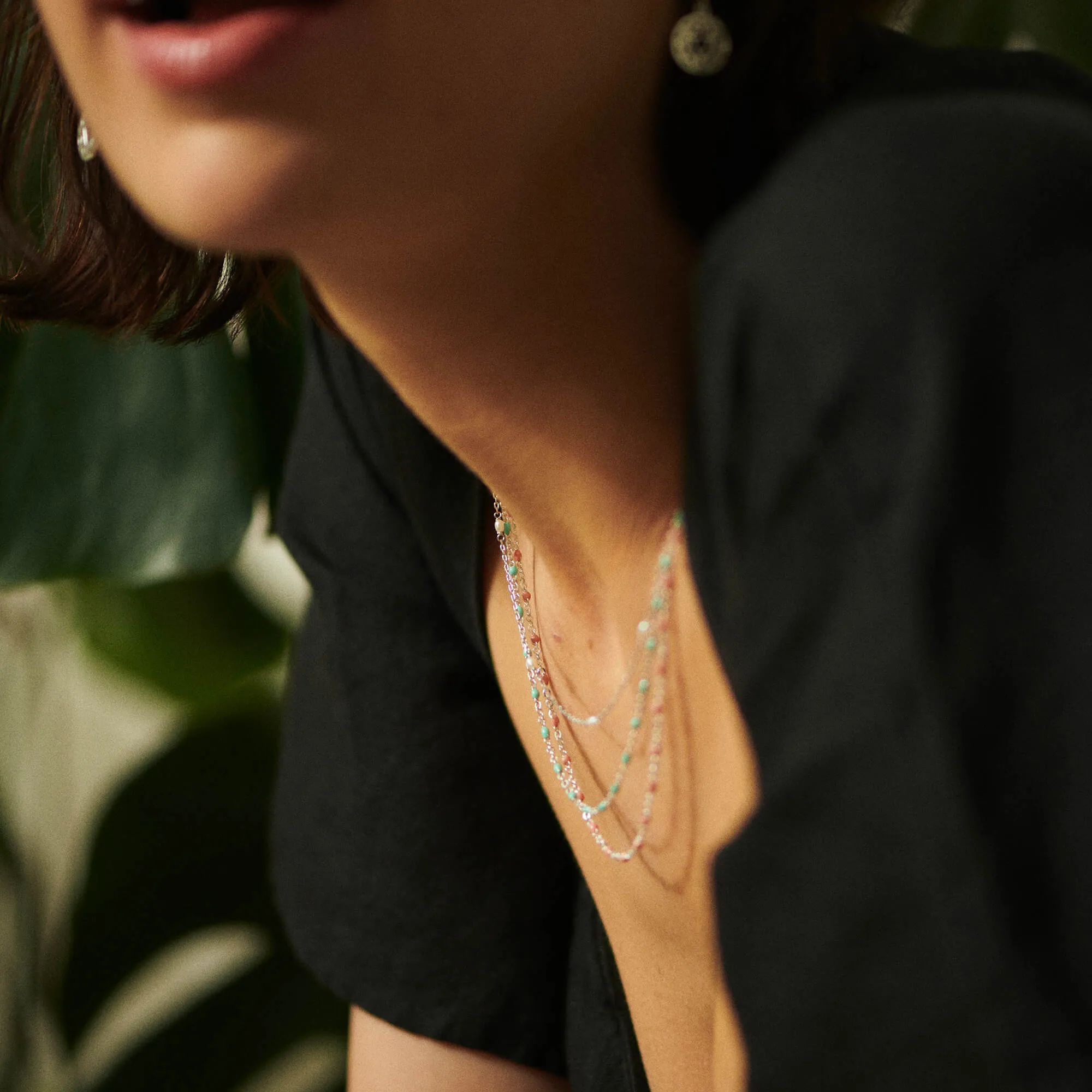 FREE Treasures Turquoise Beaded Necklace Sterling Silver sold by Daisy Jewellery product image thumbnail 4