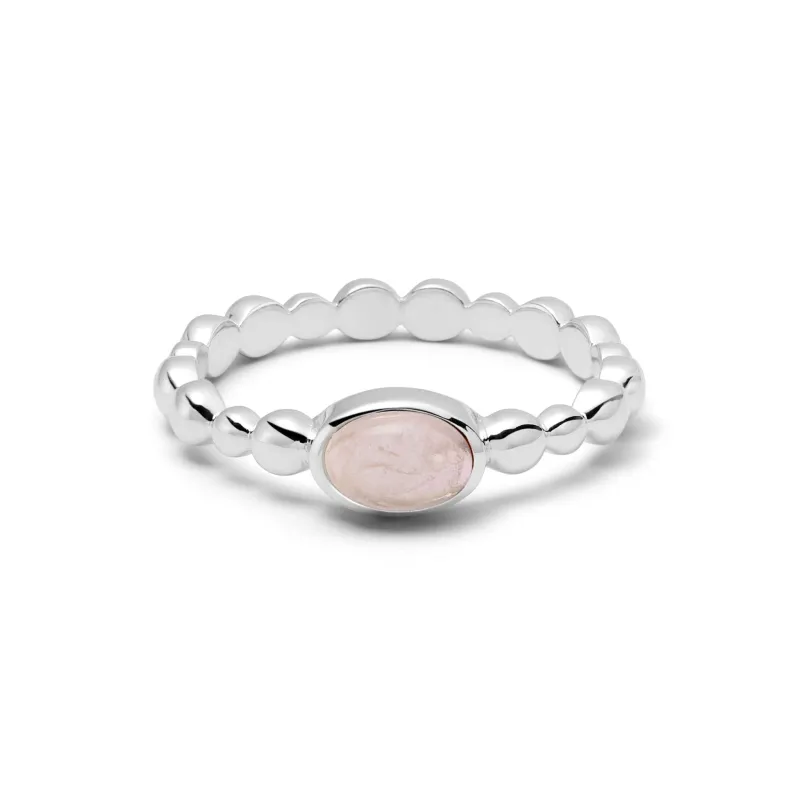 Healing Stone Bobble Ring Sterling Silver sold by Daisy Jewellery